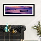 Malolo Island Sunset with Moored Boats Wall Art
