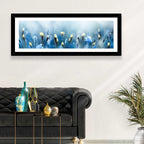 Blue Bellflowers and Yellow Buds Wall Art