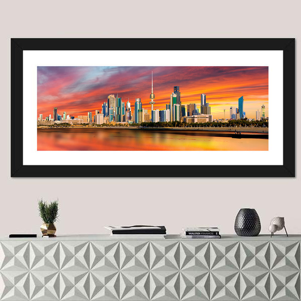 Shuwaikh Port at Dusk Wall Art