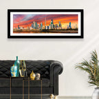 Shuwaikh Port at Dusk Wall Art