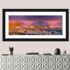 Snow-dusted Monument Valley Sunset Wall Art