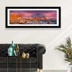 Snow-dusted Monument Valley Sunset Wall Art