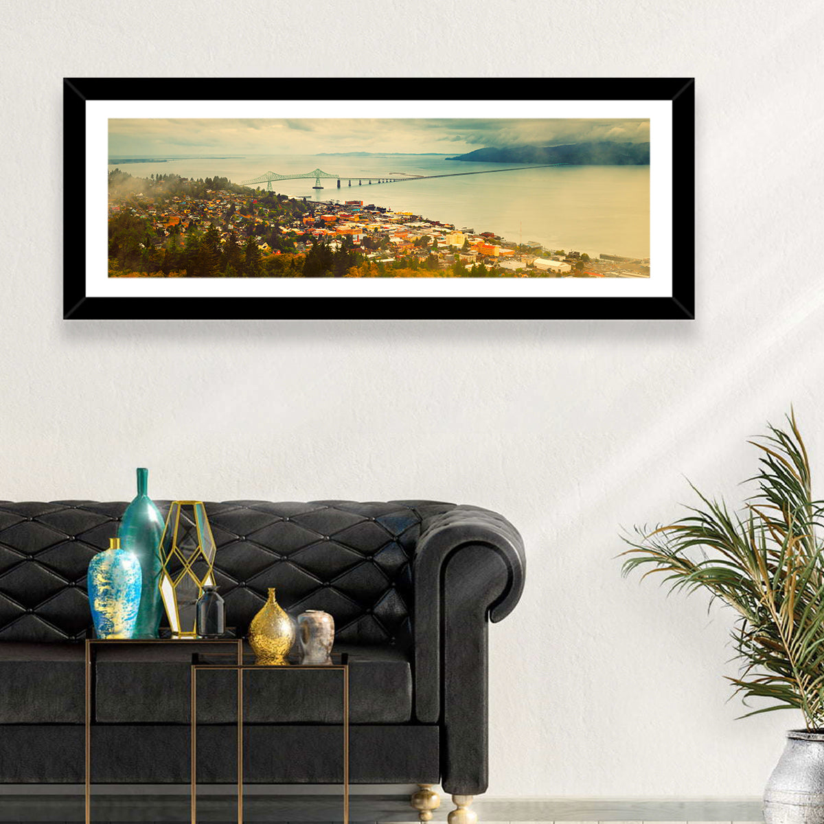 Astoria-megler Bridge Cityscape Wall Art
