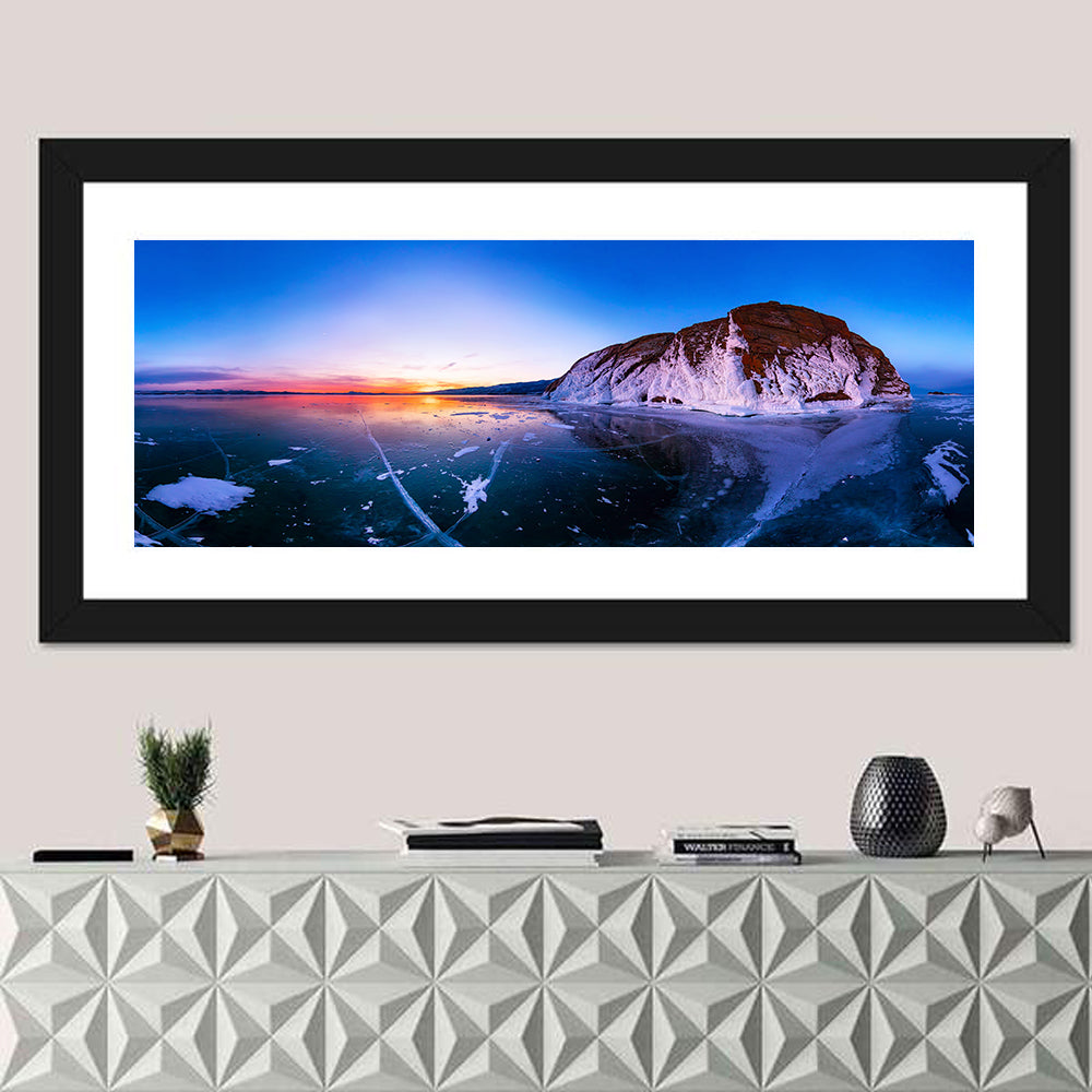 Lake Baikal Winter Sunset Wall Art
