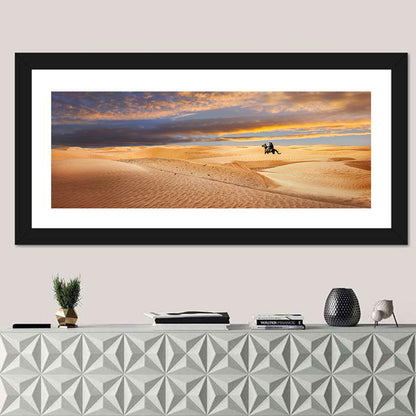 Sahara Camel Rider at Sunset Wall Art