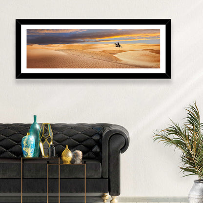 Sahara Camel Rider at Sunset Wall Art