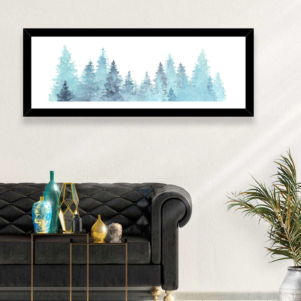 Watercolor Pine Trees Wall Art