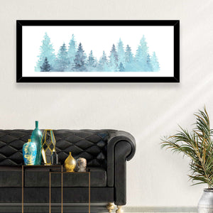 Watercolor Pine Trees Wall Art