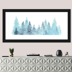 Watercolor Pine Trees Wall Art