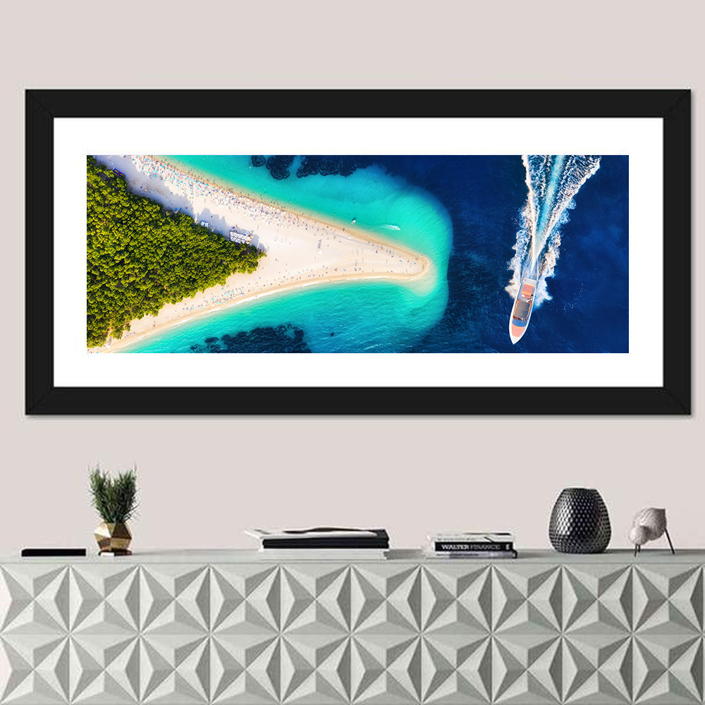 Zlatni Rat Beach Aerial, Bol Croatia Wall Art