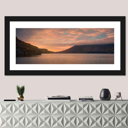 Kleifarvatn Lake at Sunset Wall Art
