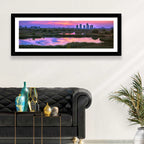 Vacaresti Park Sunset Reflection Wall Art