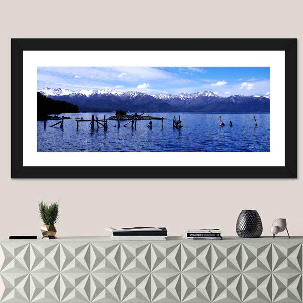 Nahuel Huapi Lake with Wooden Pilings Wall Art
