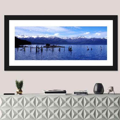 Nahuel Huapi Lake with Wooden Pilings Wall Art