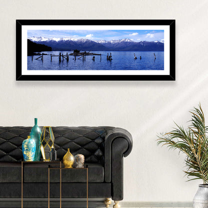 Nahuel Huapi Lake with Wooden Pilings Wall Art