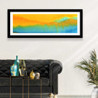 Sunset Horizon Watercolor Wall Art
