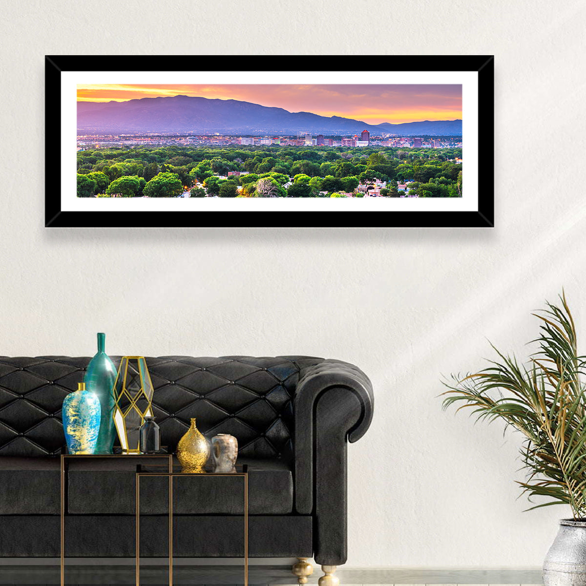 Albuquerque Skyline at Dusk Wall Art