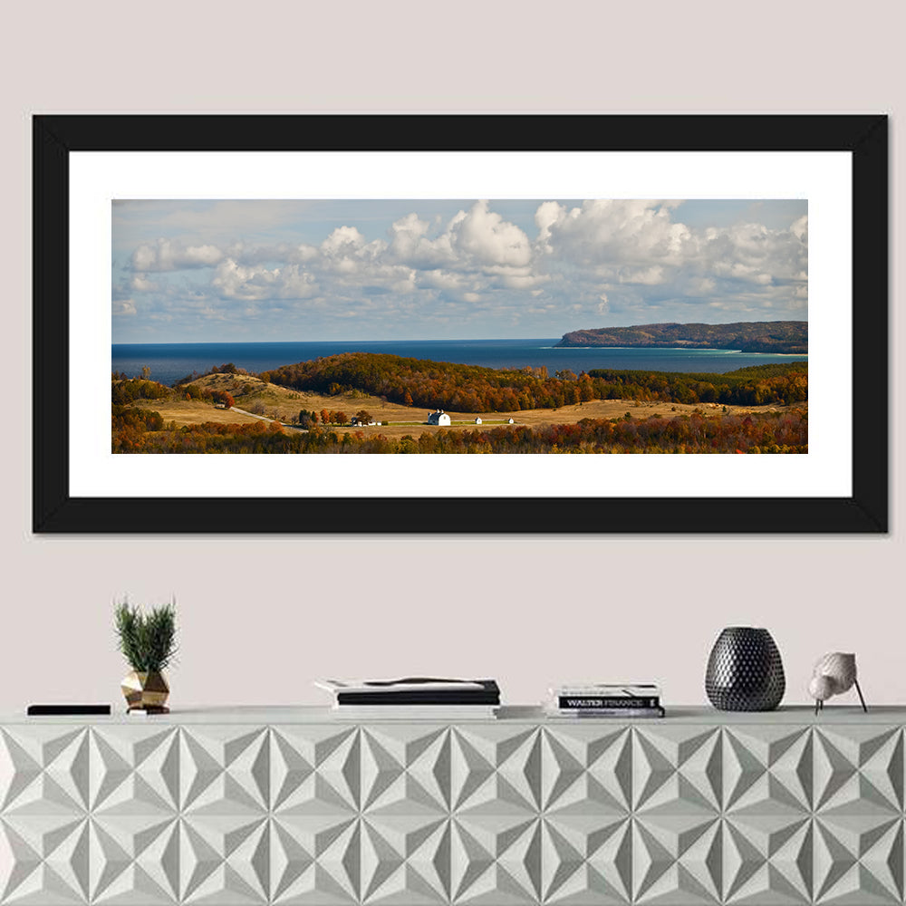 D.h. Day Farm, Glen Arbor Wall Art in a room, panoramic