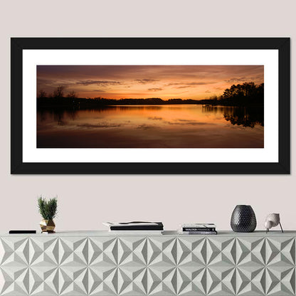 Lake Weiss Sunrise Reflection Wall Art