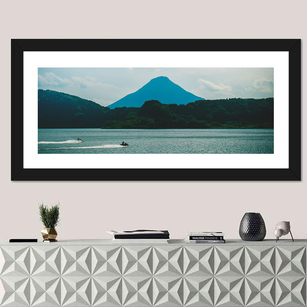 Kaimon Dake Over Lake Ikeda Wall Art
