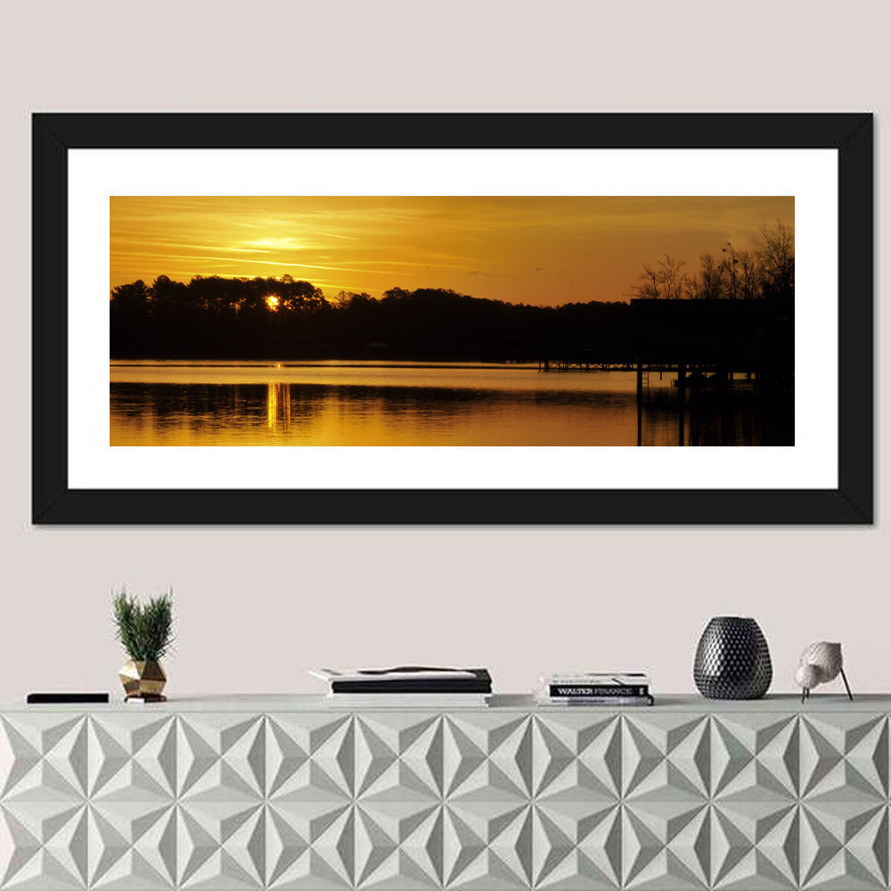 Lake Weiss Sunset Reflection Wall Art