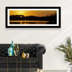 Lake Weiss Sunset Reflection Wall Art