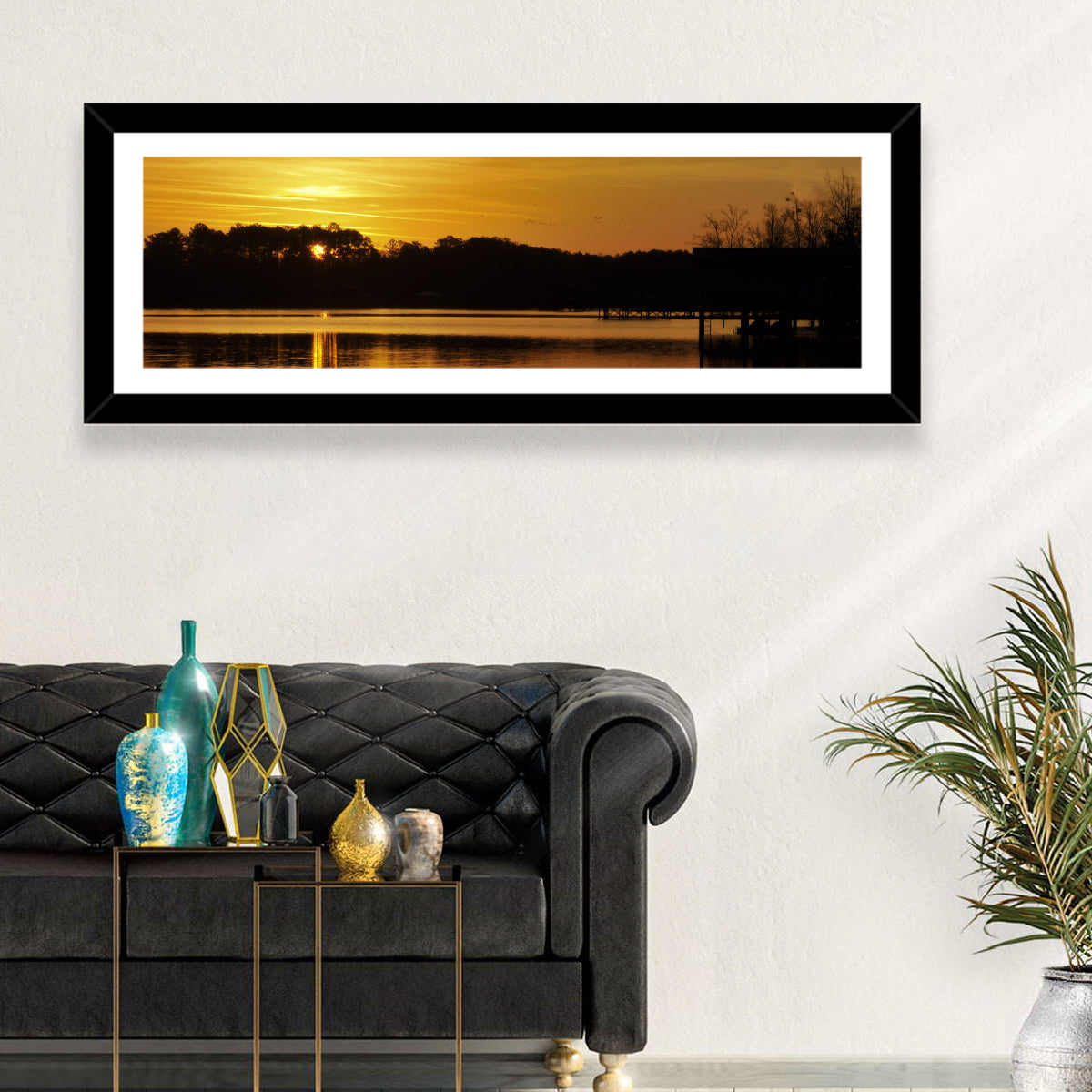 Lake Weiss Sunset Reflection Wall Art
