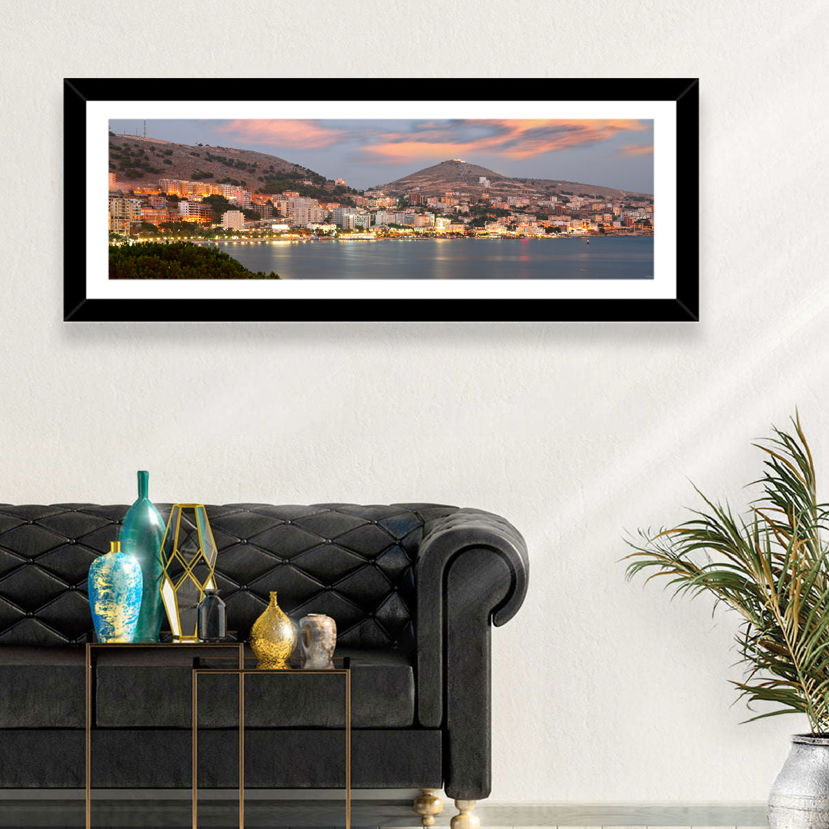 Sarandë Bay at Dusk Wall Art