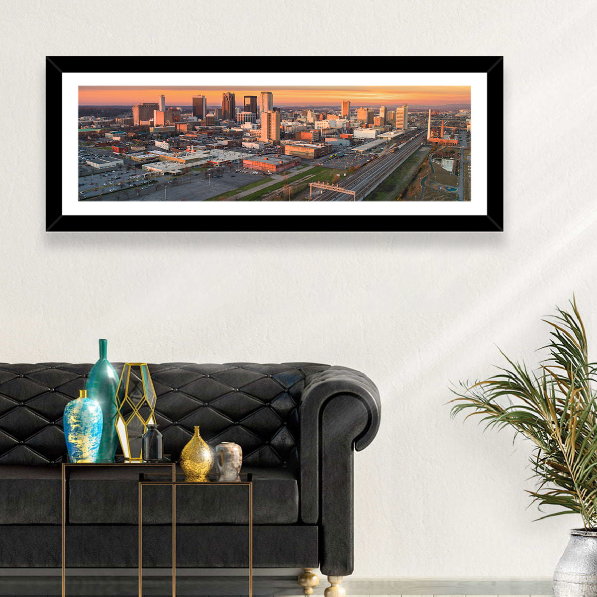 Birmingham Golden Hour Skyline Wall Art