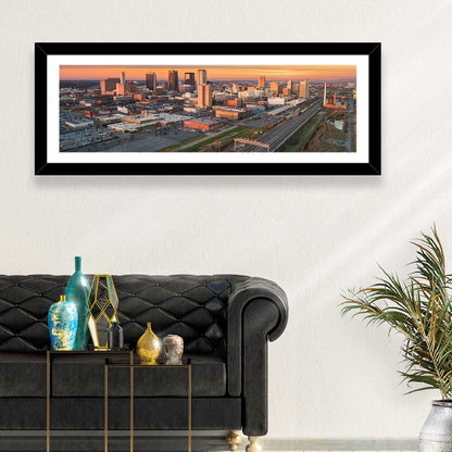 Birmingham Golden Hour Skyline Wall Art