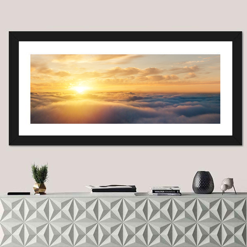 Layered Clouds at Sunset Wall Art