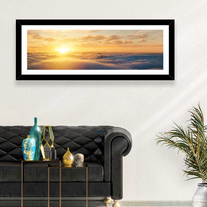 Layered Clouds at Sunset Wall Art
