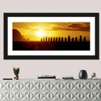 Easter Island Moai at Sunset Wall Art