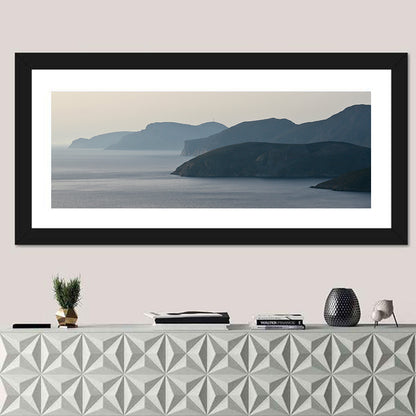 Kalymnos Shore at Blue Hour Wall Art