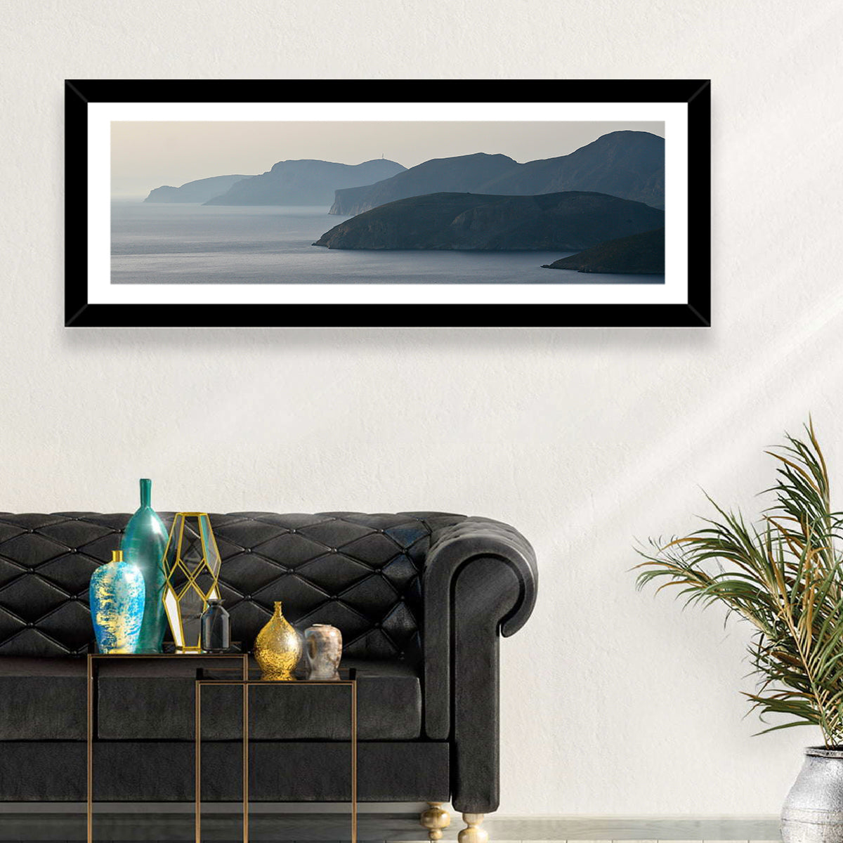 Kalymnos Shore at Blue Hour Wall Art