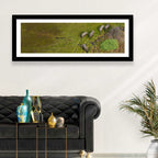 Aerial Herd of Elephants Wall Art