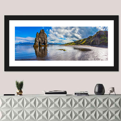 Hvítserkur Sea Stack at Sunset Wall Art