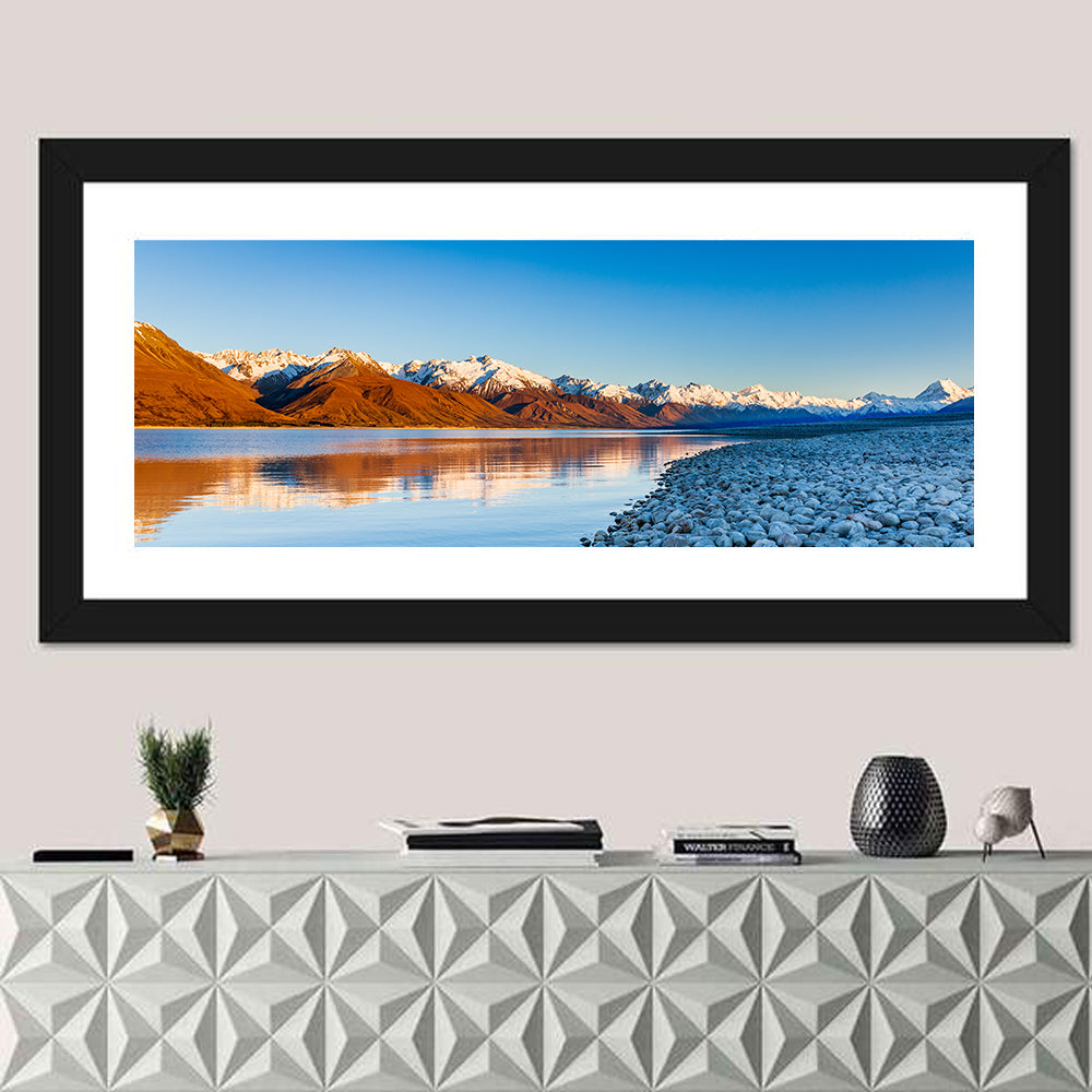 Lake Pukaki Sunset Reflection Wall Art