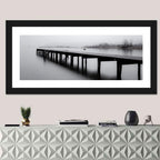 Misty Lake Jetty Wall Art