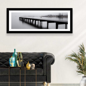 Wooden Lake Jetty Wall Art