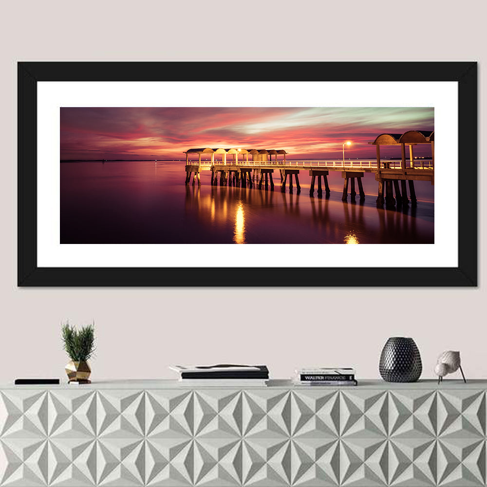Jekyll Island Pier at Dusk Wall Art
