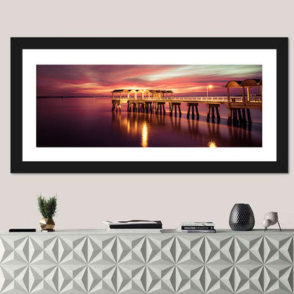 Jekyll Island Pier at Dusk Wall Art