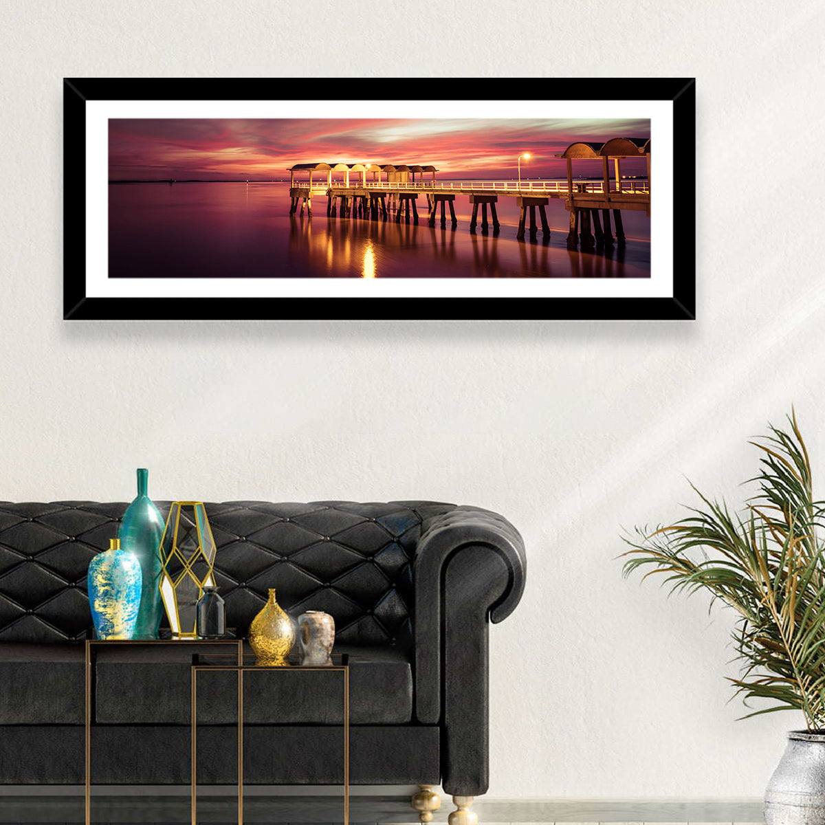 Jekyll Island Pier at Dusk Wall Art