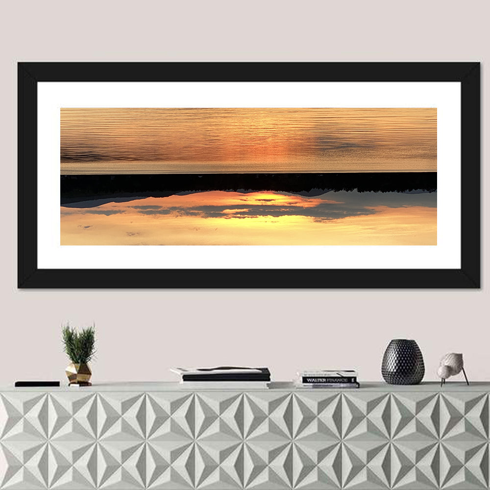 Lake Pleasant Golden Sunset Wall Art