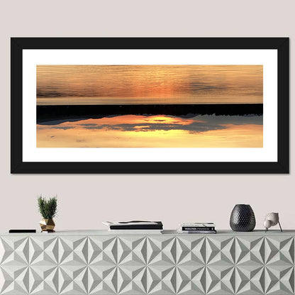 Lake Pleasant Golden Sunset Wall Art