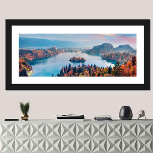 Bled Lake Sunset Wall Art