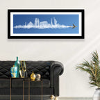 World Tour Cloud Skyline Wall Art