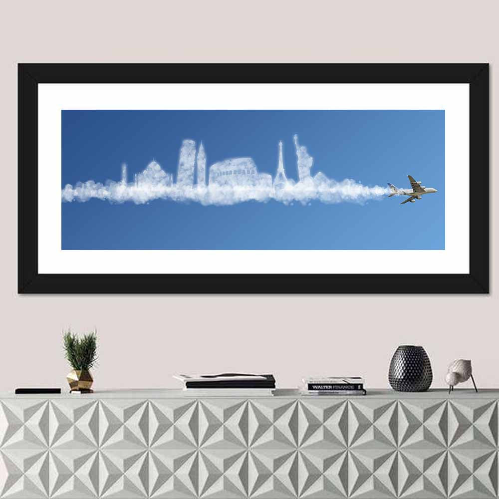 World Tour Cloud Skyline Wall Art