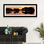 Tranquility Bridge at Sunset Wall Art