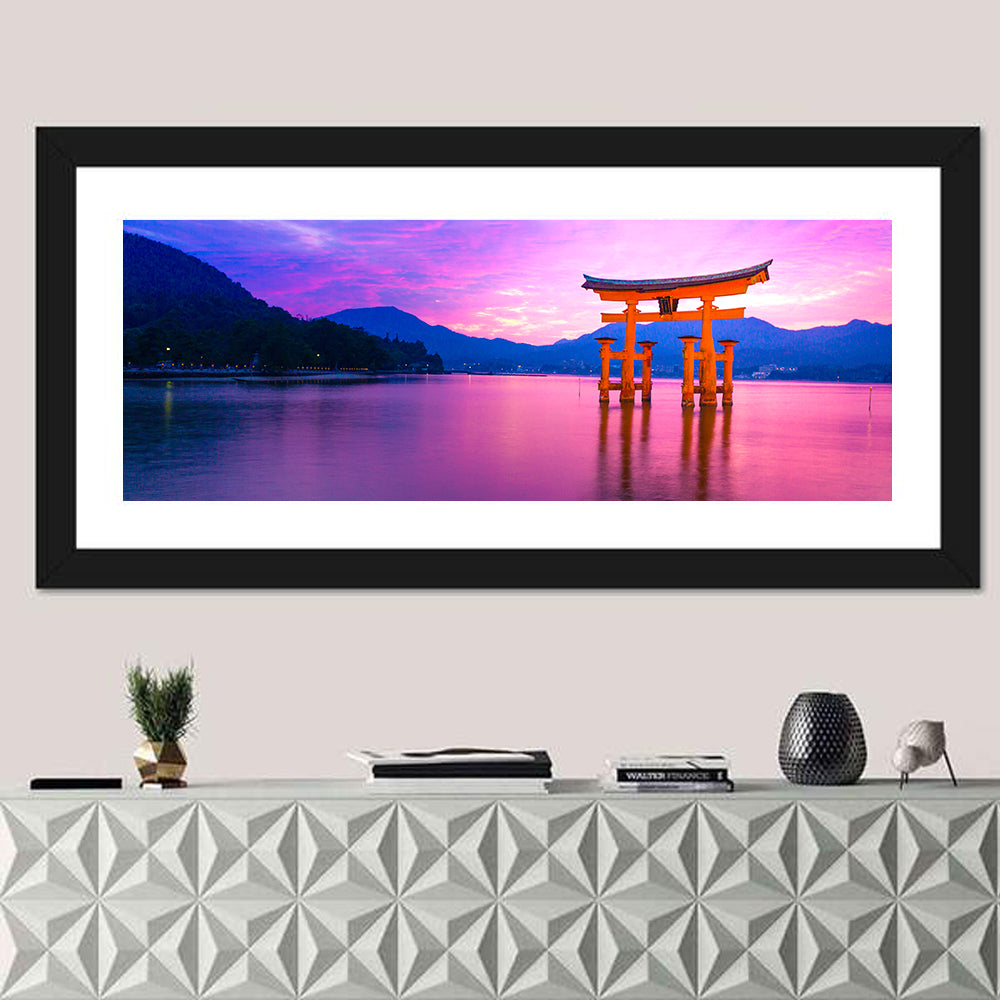 Miyajima Torii at Sunset Wall Art